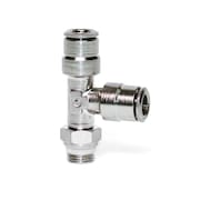 CAMOZZI Male Run Tee Swivel, 1/2" OD X 1/4" NPT P6440 08-04